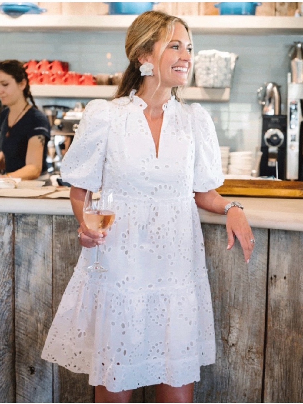 Tuckernuck White Eyelet Mini Dress